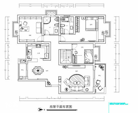 房屋平面圖及對應(yīng)尺寸